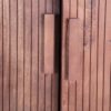 152866 Armario de diseño colonial vintage 117 madera marrón relieves verticales - Imagen 5