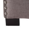 152775 Cabecero de diseño clásico 160 tapizado capitoné color gris con tachuelas - Imagen 3