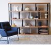 34H302B Estantería de diseño contemporáneo 240 roble y acero - Imagen 5
