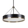 153675 Lámpara de techo de diseño vintage 60 pantalla circular metal negro y oro - Imagen 6