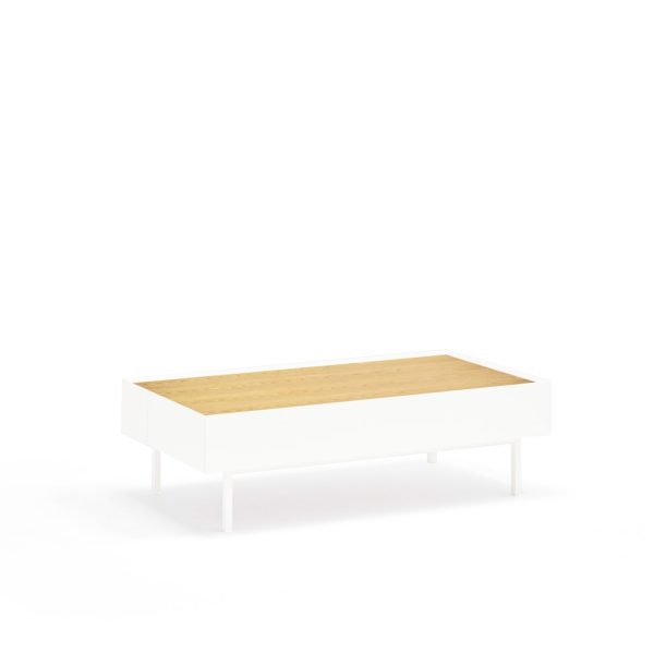 Mesa centro diseño moderno nórdico minimalista blanco 6