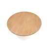 Mesa centro redonda diseño nórdica minimalista madera natural 4