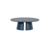 Mesa centro redonda diseño nórdica minimalista madera azul (3)