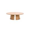 Mesa centro redonda diseño nórdica minimalista madera natural (2)