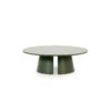 Mesa centro redonda diseño nórdica minimalista madera verde (1)