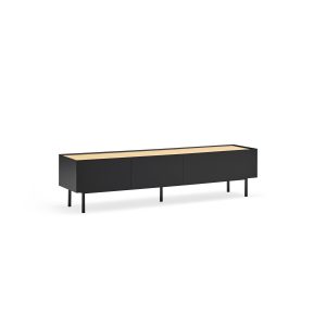 Mueble TV diseño moderno nórdico minimalista negro 6