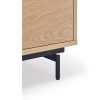 Mueble TV diseño moderno y minimalista 180 roble y metal azul 6
