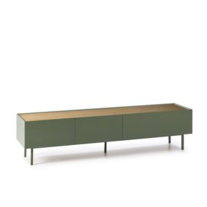 Mueble TV diseño moderno nórdico minimalista verde (1)