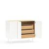 Mueble aparador diseño moderno nórdico minimalista 110 blanco 6