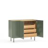 Mueble aparador diseño moderno nórdico minimalista 110 verde 5