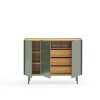 Mueble aparador diseño moderno nórdico minimalista 110 verde 6