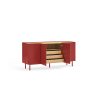 Mueble aparador diseño moderno nórdico minimalista rojo 8