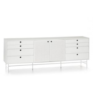 Mueble aparador diseño moderno industrial blanco (3)