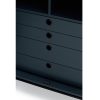 Mueble auxiliar diseño moderno industrial azul y negro 4
