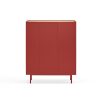 Mueble auxiliar diseño moderno nórdico minimalista rojo 1