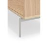 Mueble auxiliar diseño moderno y minimalista roble y metal gris 4