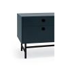 Mueble tv diseño moderno industrial azul y negro 5