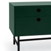 Mueble tv diseño moderno industrial verde y negro 4