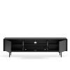 Mueble tv diseño moderno minimalista negro 5