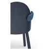 Silla diseño nordico minimalista con reposabrazos azul 7