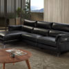 KM5002-R Sofá rinconera 291 de diseño chaise longue tapizado en piel mecanismos relax - Imagen 2