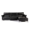 KM5002-R Sofá rinconera 291 de diseño chaise longue tapizado en piel mecanismos relax - Imagen 11