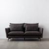 152780 Sofá de 2 plazas de diseño vintage industrial 232 tapizado gris y patas hierro negro - Imagen 6