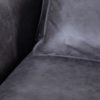 152780 Sofá de 2 plazas de diseño vintage industrial 232 tapizado gris y patas hierro negro - Imagen 3