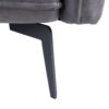 152780 Sofá de 2 plazas de diseño vintage industrial 232 tapizado gris y patas hierro negro - Imagen 5