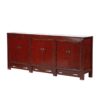 BB873 Aparador de diseño oriental tibetano 214 madera color rojo - Imagen 2