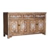 27004 Aparador de diseño oriental MACAO 160 madera con dibujos florales - Imagen 2