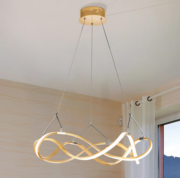763712 Lámpara LED de techo MOLLY Ø53 de diseño moderno dorada