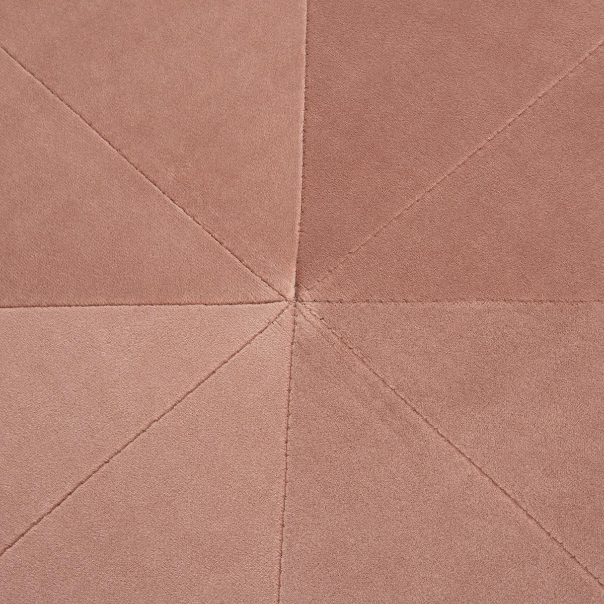 40484/00 Puff de diseño vintage Art Decó 36 terciopelo color rosa - Imagen 4