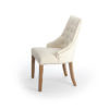 687355 Silla ANTICA II diseño clásico con capitoné madera natural y tapizado blanco - Imagen 5