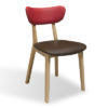 Silla CHIC de diseño clásico en madera de haya y tapizada en diferentes telas - Imagen 3