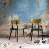Silla CHIC de diseño clásico en madera de haya y tapizada en diferentes telas - Imagen 6