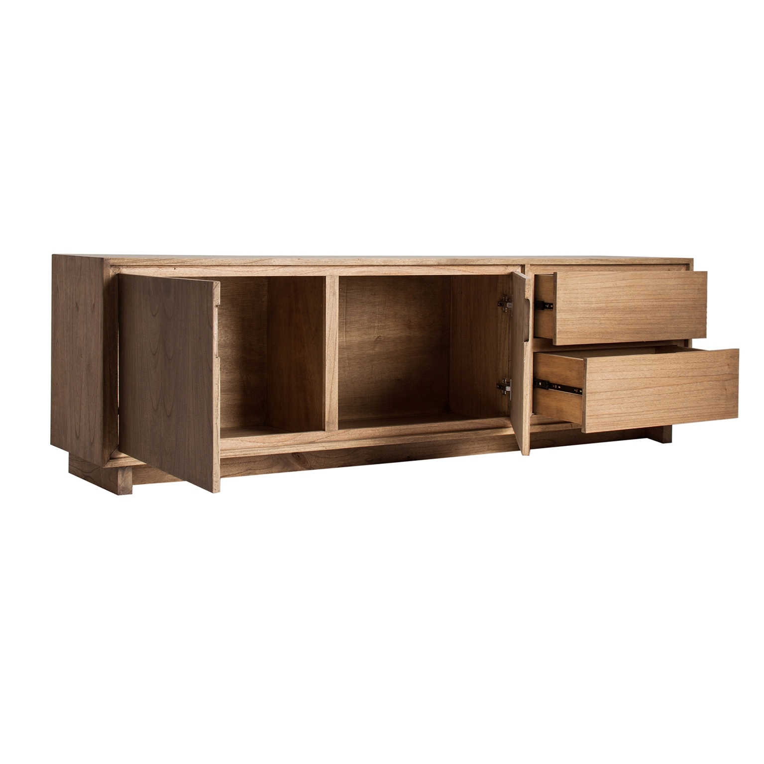 27091 Aparador de diseño nórdico KUOPIO 200 madera color acabado natural - Imagen 4