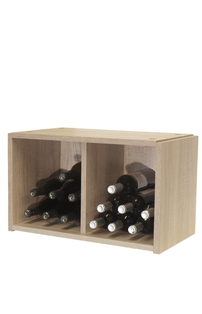 Mueble botellero madera 60 x 180 cms