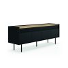 Mueble de diseño minimalista acabado negro y roble 1