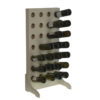 Mueble botellero expositor MENCIA/CHARDONNAY de madera blanco para 28 botellas - Imagen 2