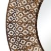 152333 Espejo redondo de diseño vintage 100 filigrana hierro acabado oro envejecido - Imagen 5