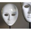 TP320B Set de 2 esculturas máscara de cerámica 46 blanco acabado brillo