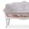 658100 Banco de estilo clásico vintage JULIET flores madera acabado blanco desgastado - Imagen 3