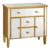 107656 Mueble recibidor de diseño vintage Art Decó 83 madera acabado oro y espejo - Imagen 6