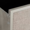 153023 Mueble recibidor de diseño vintage 80 en color beige y espejo plata - Imagen 5