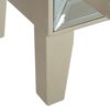 153023 Mueble recibidor de diseño vintage 80 en color beige y espejo plata - Imagen 8