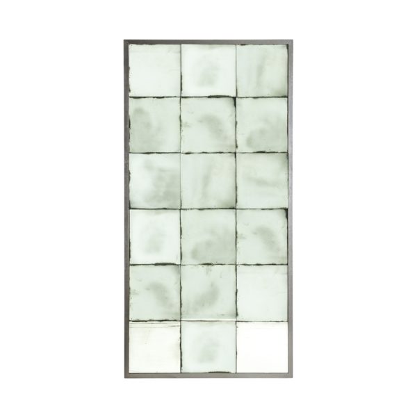 24861 Espejo decorativo diseño moderno ROSSEG 200 espejo plata envejecido