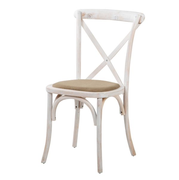 Silla inspiración Thonet madera blanco lavado y canva (1)