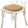 Silla inspiración Thonet madera blanco lavado y canva (2)