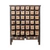 GK186 Cómoda de diseño oriental 99 madera antigua marrón 38 cajones con letras chinas - Imagen 2